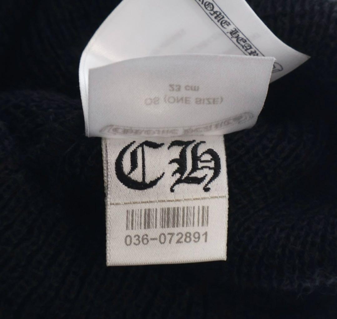 SI　CHROME HEARTS CHプラス刺繍ビーニー ニット帽