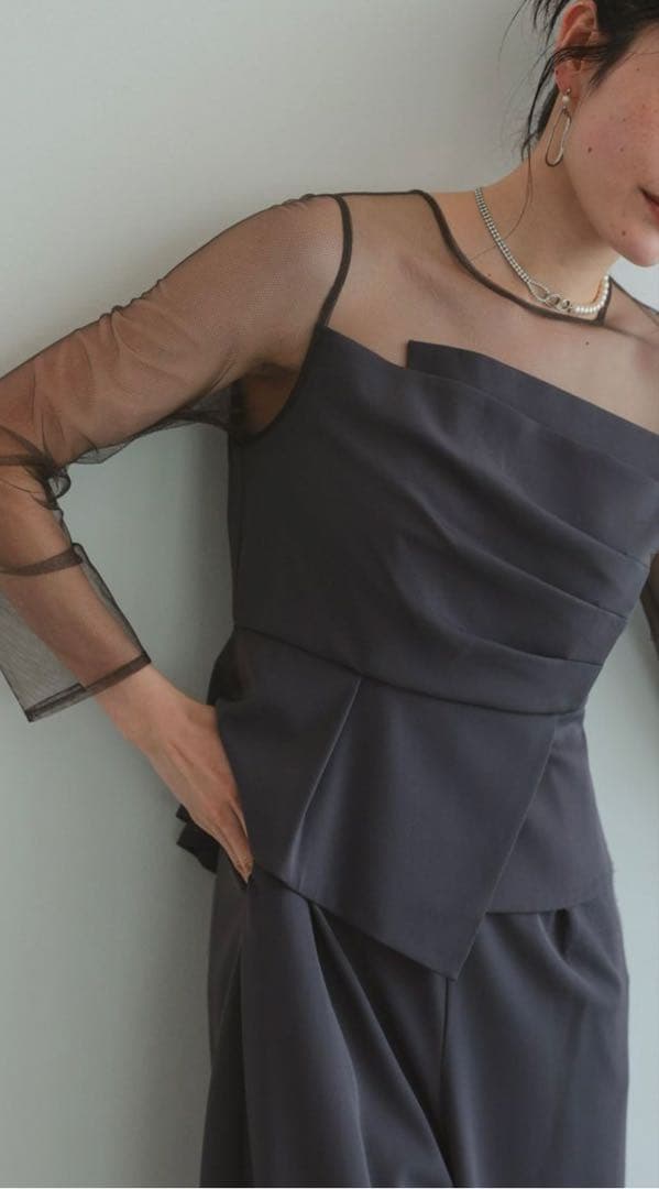 dorry doll ラップドペプラムパンツドレス