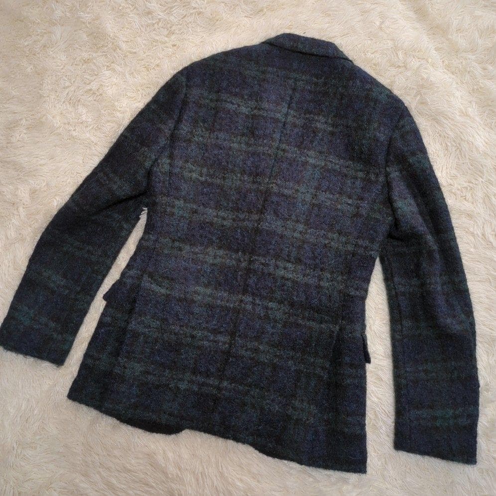 【極美品】LARDINI ラルディーニ　メンズチェック柄テーラードジャケット