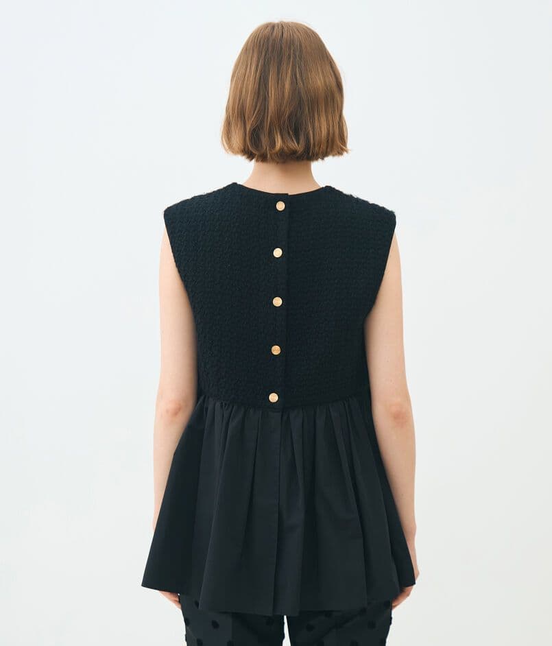 25AW スチュワートファンシー フロンタブルジレ