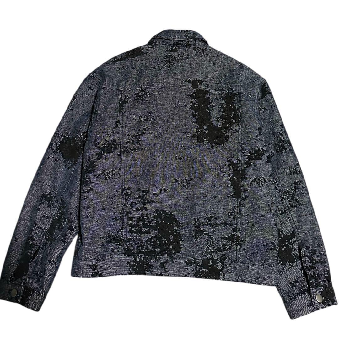 美品　ZARA ジャガード デニム セットアップ ジャケット パンツ 上下セット