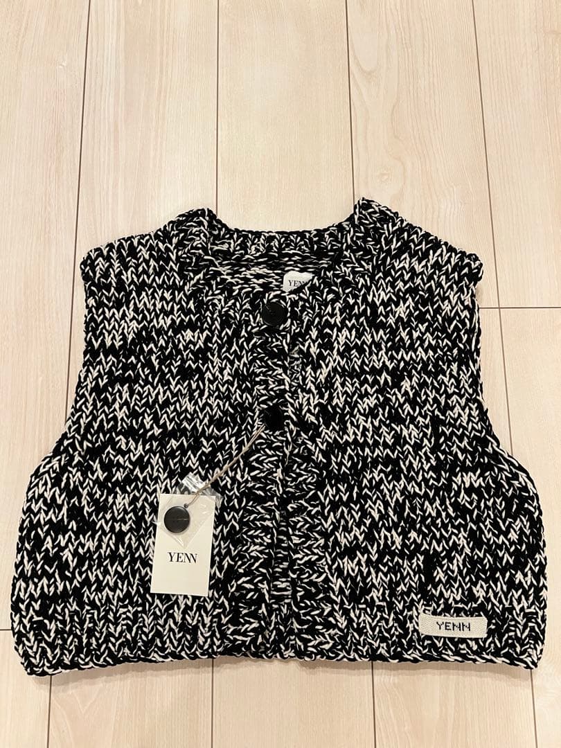 トップス YENN MIX HAND KNIT VEST