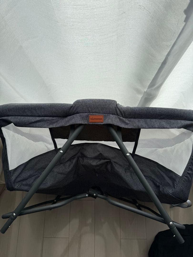 【美品】UBRAVOO 折りたたみベビーベッド
