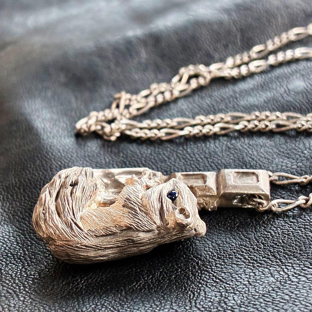 【レア】廃盤　DECO デコ silver925 りす ビンテージ ネックレス