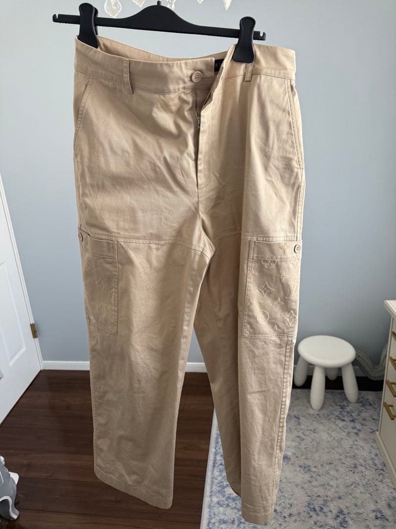 LOUIS VUITTON 24SS モノグラムポケットコットンワークパンツ