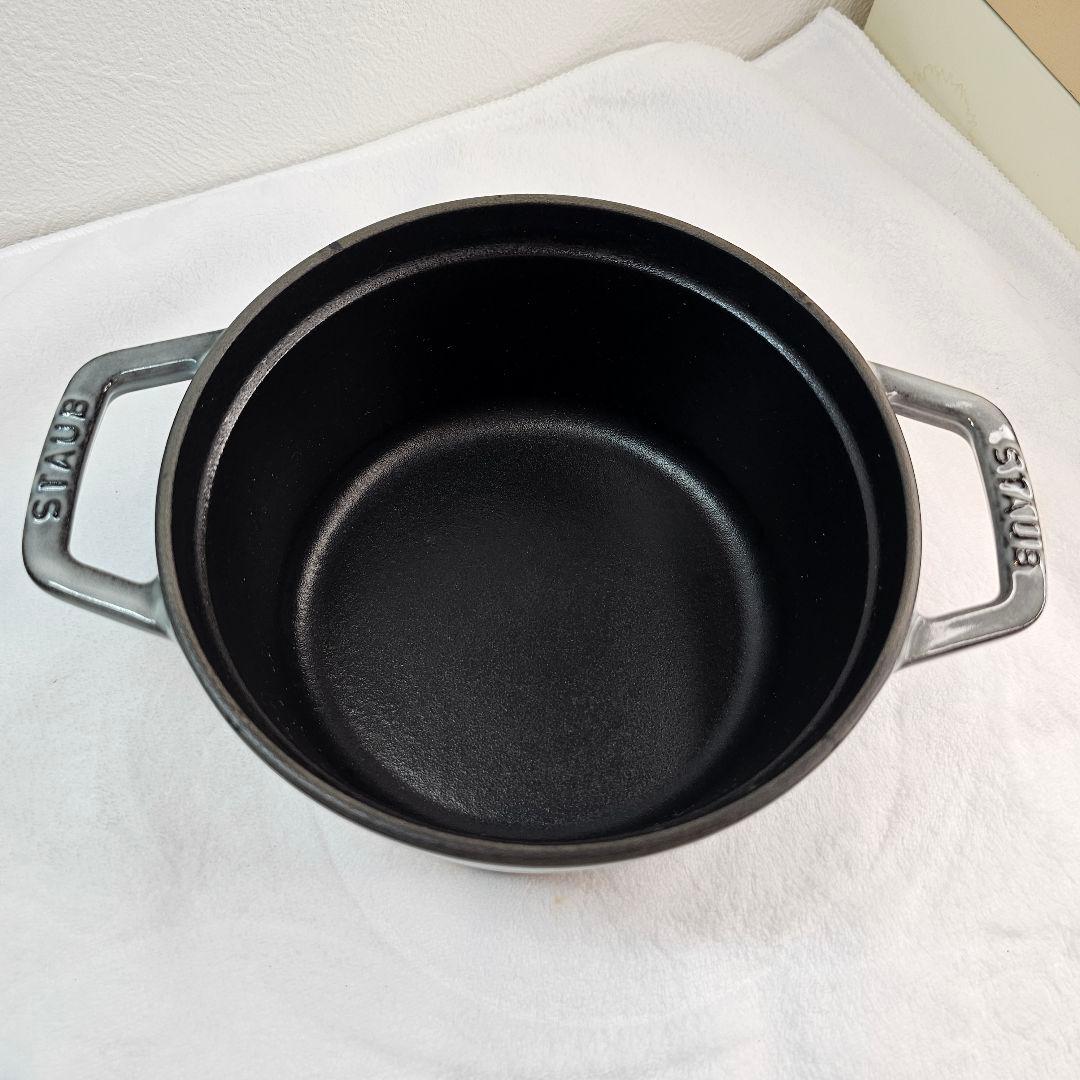 STAUB ストウブ LA COCOTTE 鉄物 両手鍋16CM グレー