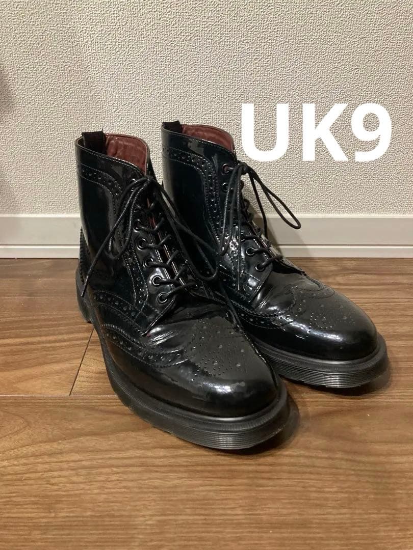 ガ*ラ様 激レア　ドクターマーチン パテントレザー ウィングチップ エナメル　8