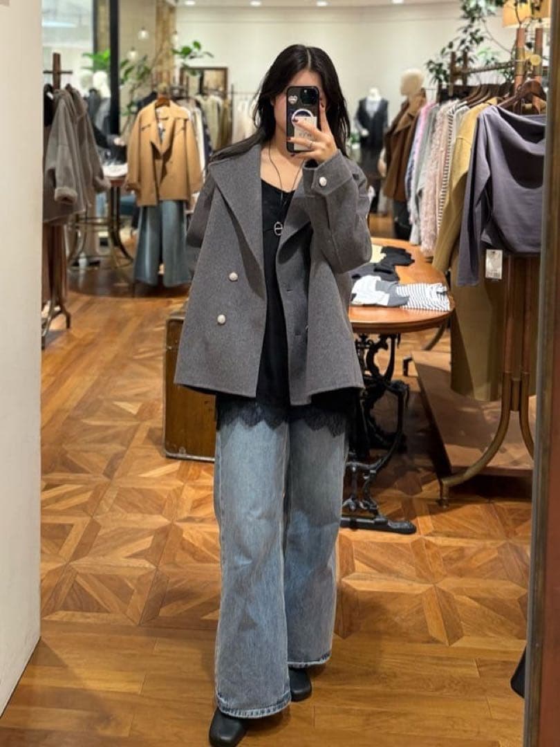 loungedress ラウンジドレス レースキャミ ブラック