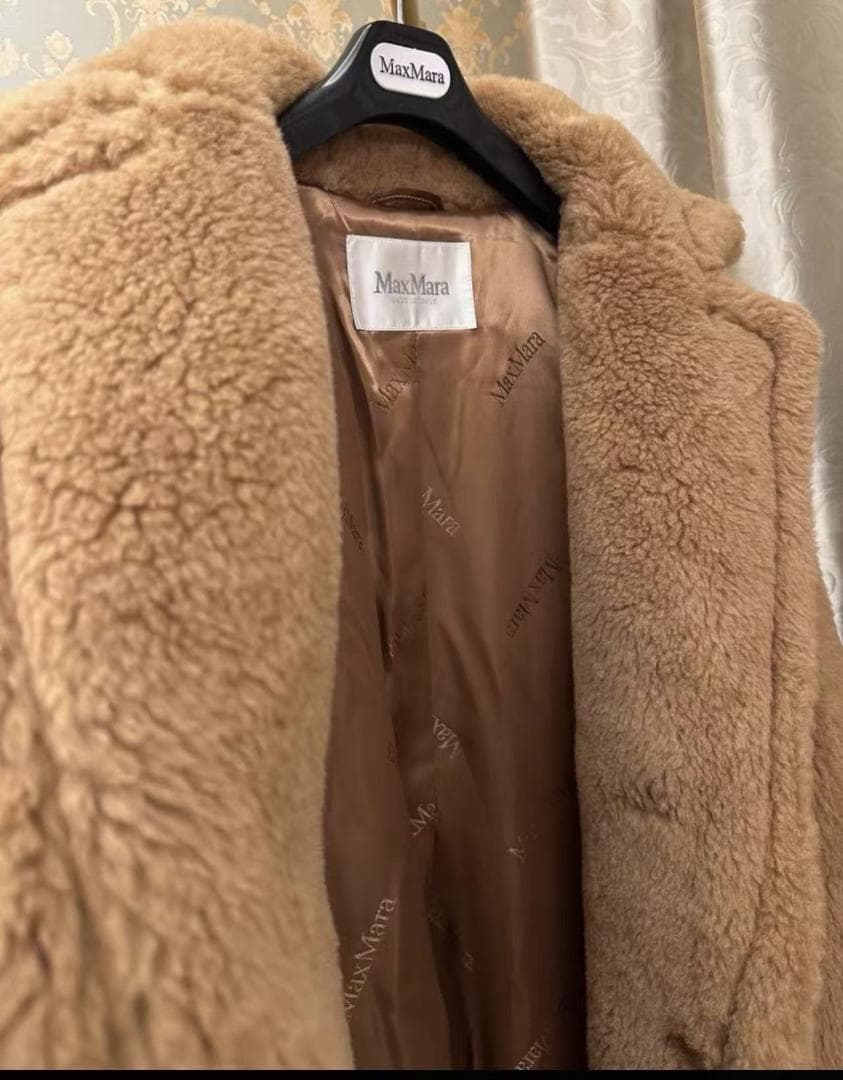 MaxMara ベージュファーロングコート