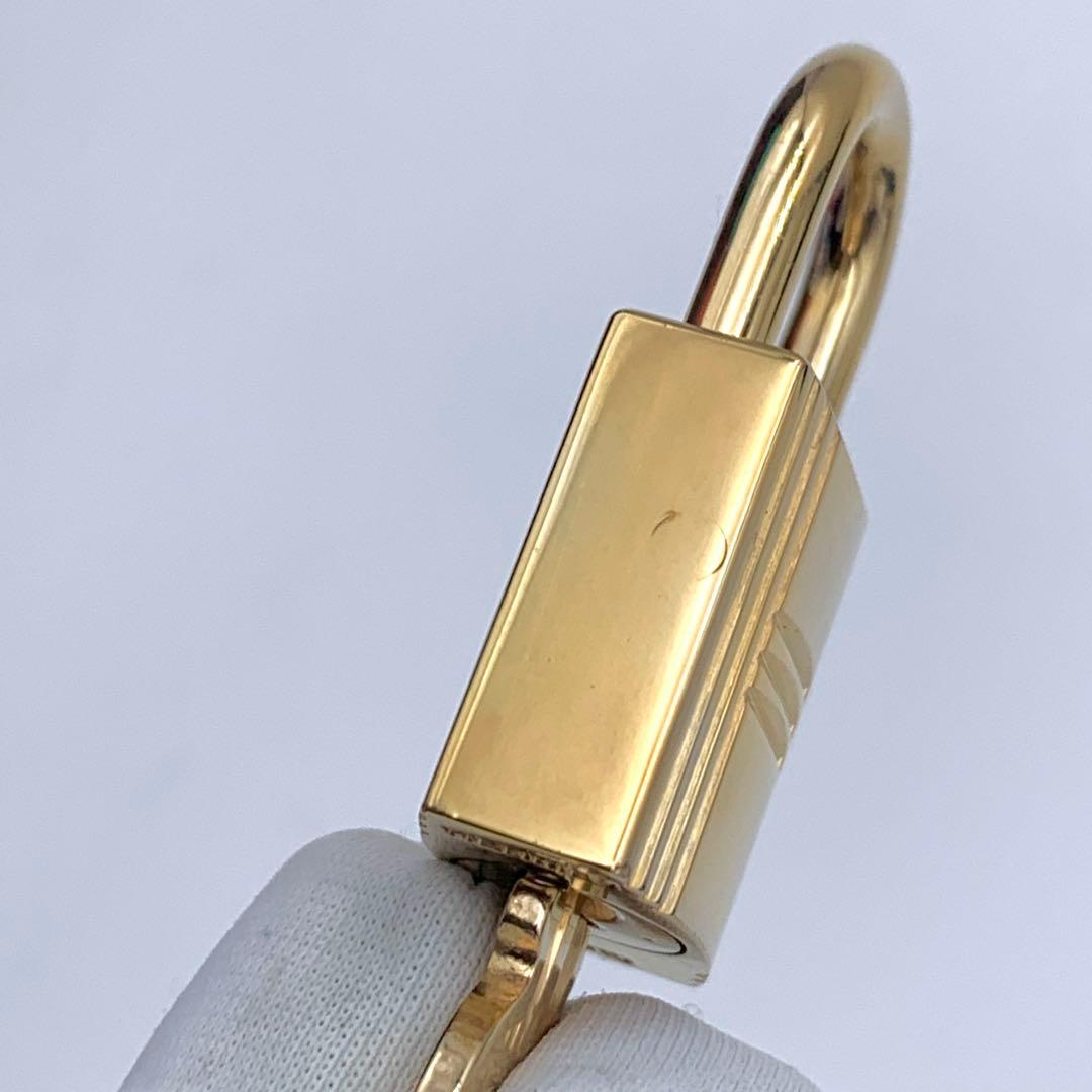 HERMES エルメス カデナ 110番 ゴールド 24Kメッキ 鍵付き 南京錠