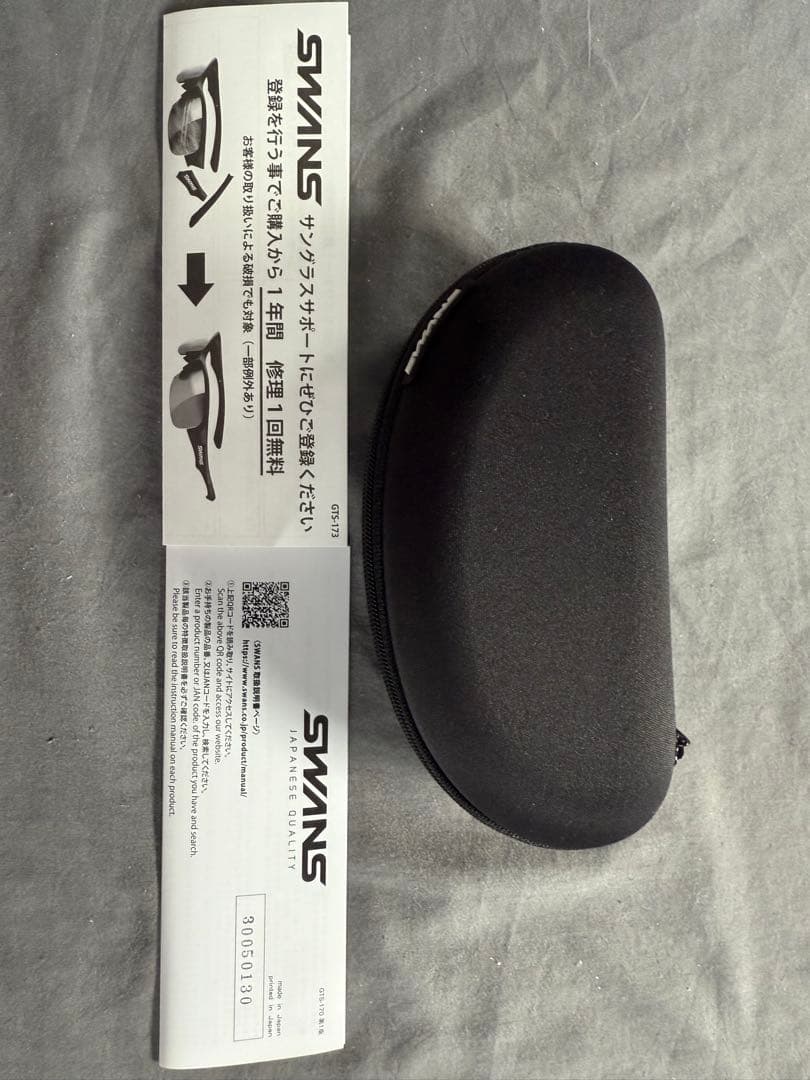 SWANS スポーツ用サングラス 黒 偏光レンズ