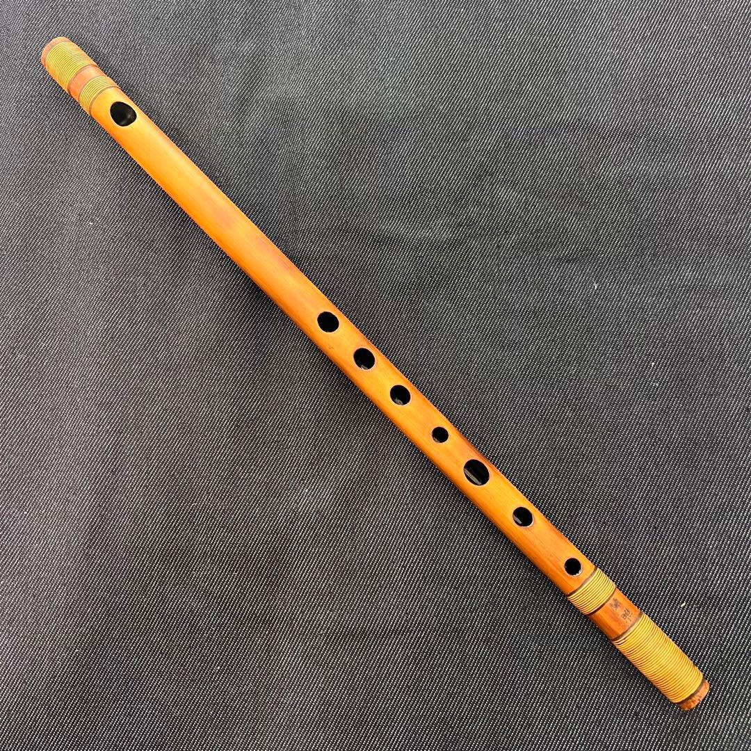 篠笛 笛処 蘭照（蘭情）8本調子 唄用 天地籐巻