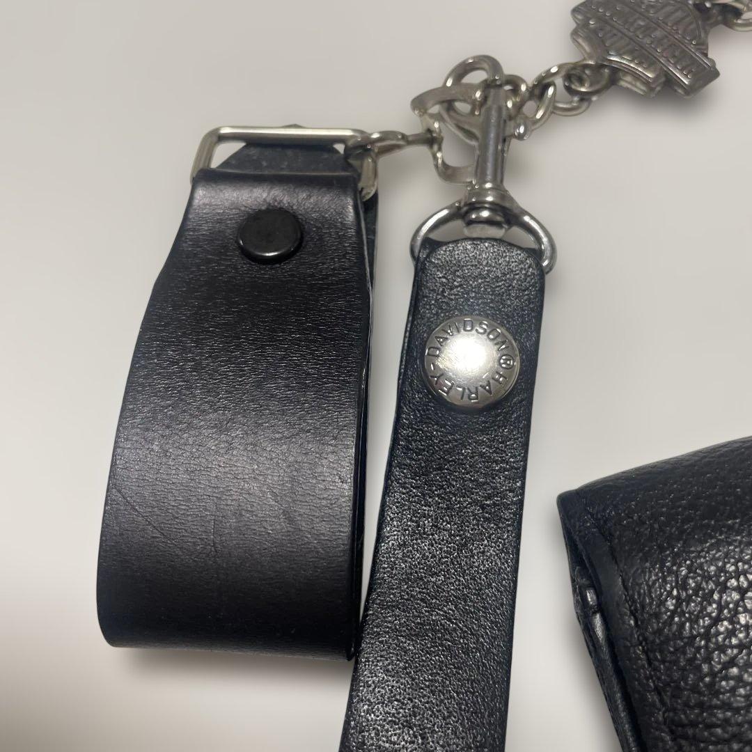 Harley-Davidson レザー ウォレットチェーン　刺繍