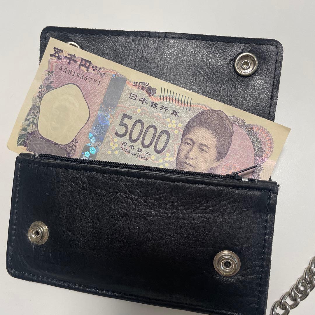 Harley-Davidson レザー ウォレットチェーン　刺繍