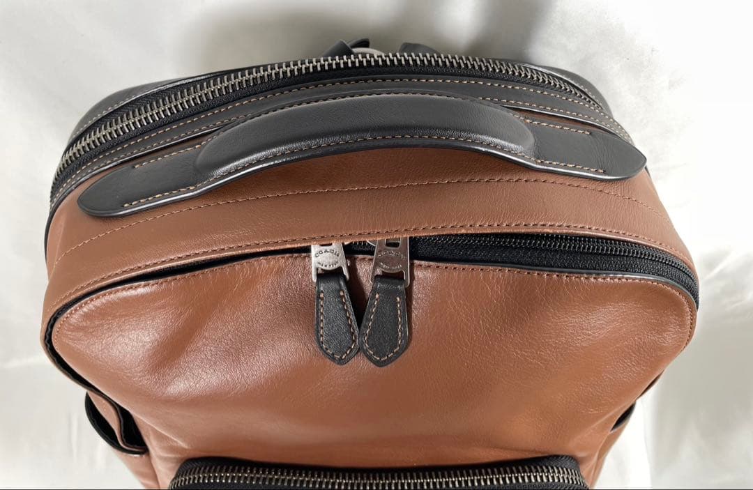 美品 COACH コーチ リュック バックパック ビジネス グラハム レザー