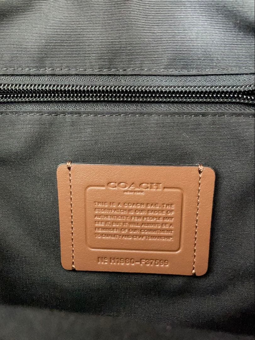 美品 COACH コーチ リュック バックパック ビジネス グラハム レザー