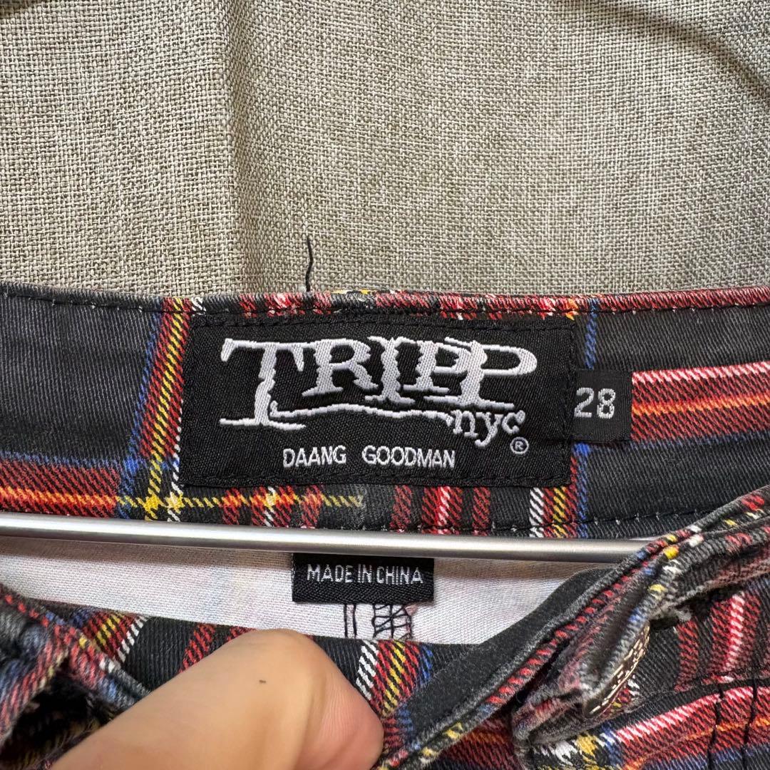 TRIPP NYC ボンテージパンツ 赤黒 28