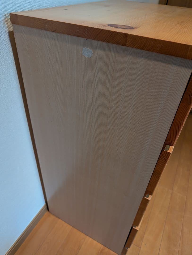 《送料込》無印良品 パイン材チェスト4段 木製家具 タンス 衣類収納 廃盤品
