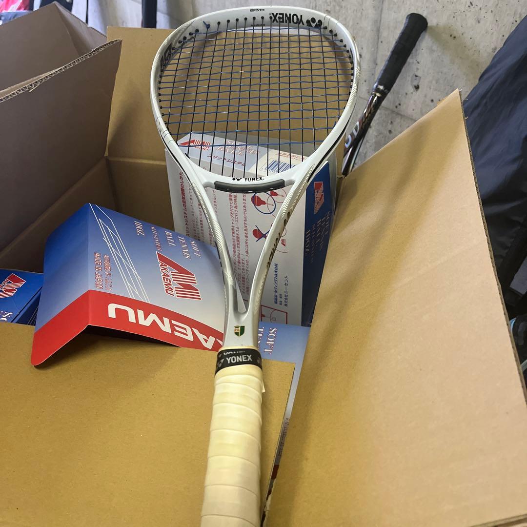 YONEX ナノフォース 8V 軟式用ラケット 白