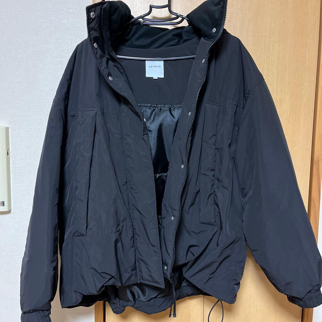 レプシィムLEPSIM エアサーマル2wayショートコート　ブラック