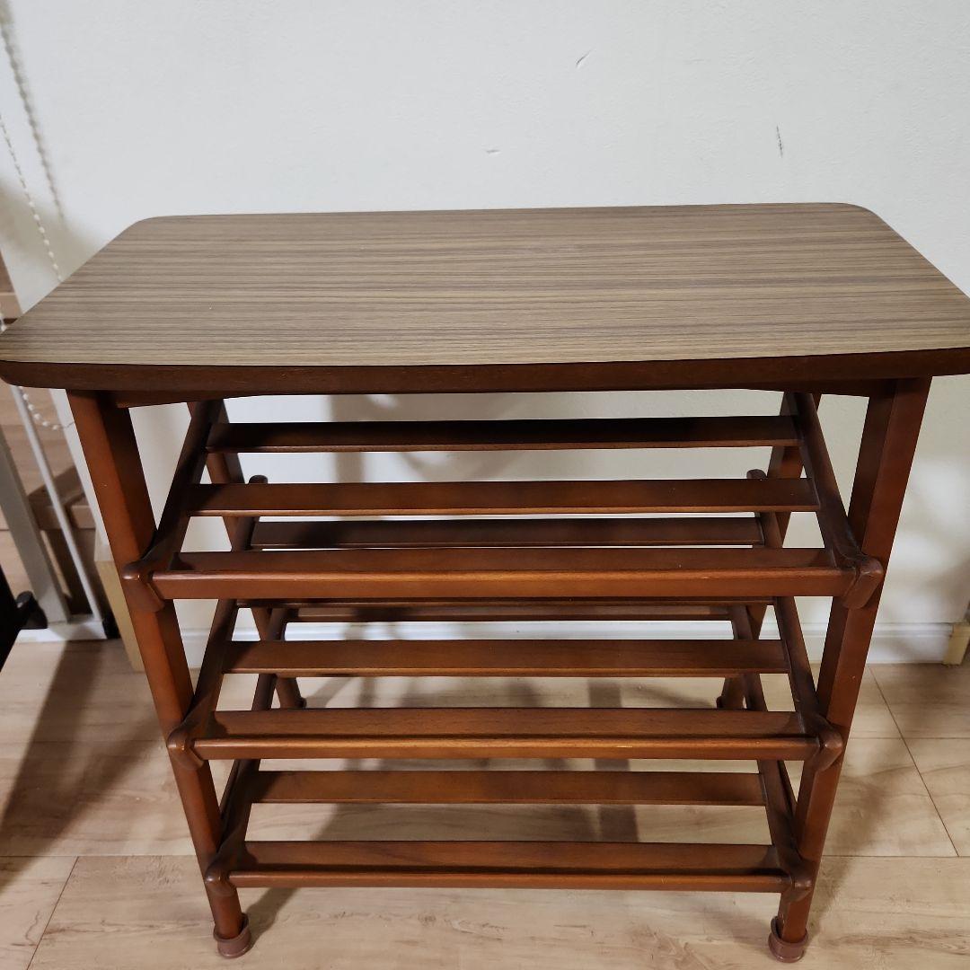 カリモク　スリッパラック　マガジンラック　サイドテーブル
