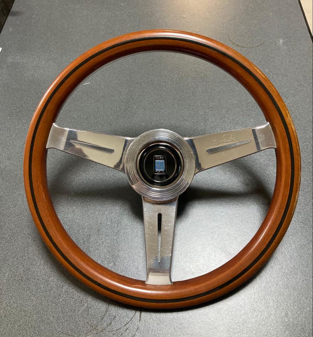 ナルディ　クラッシックウッド　ステアリング　当時物　ボス付き