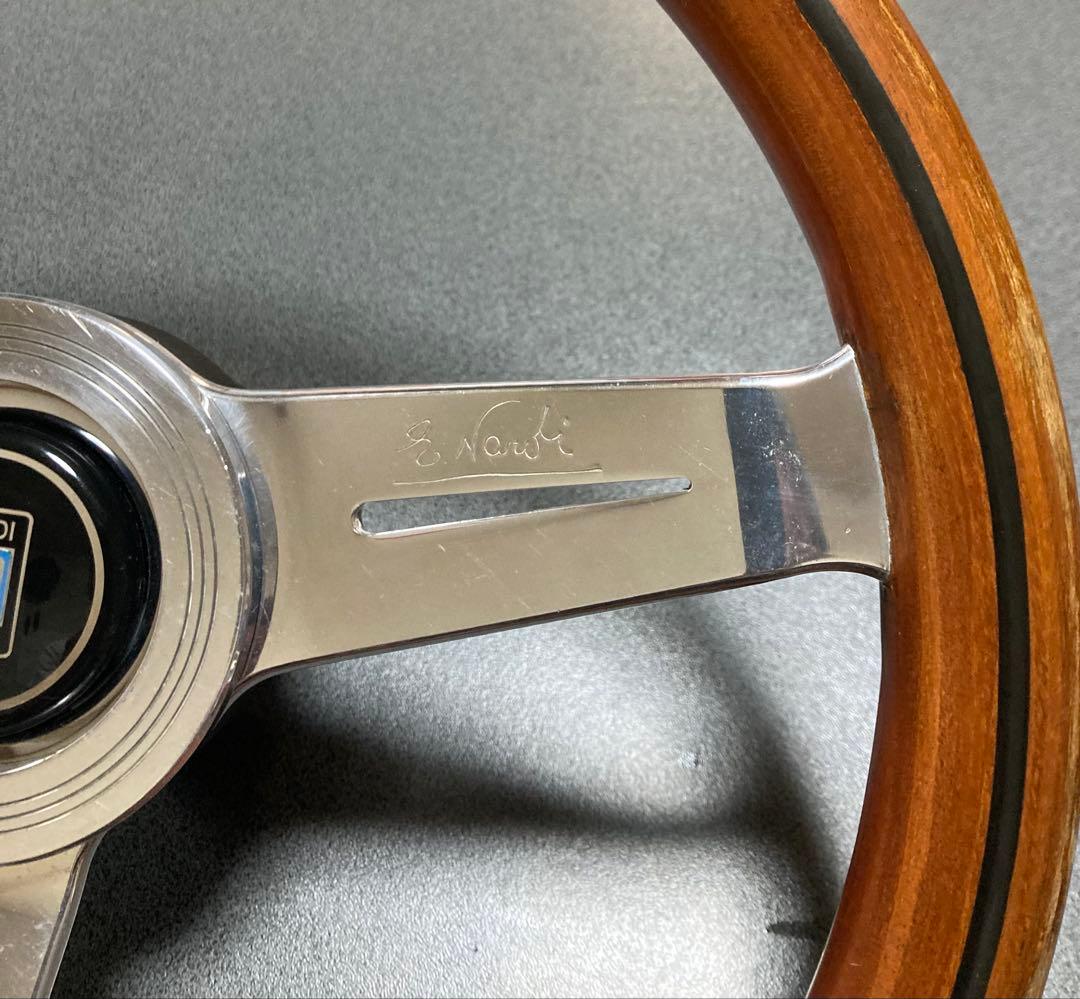 ナルディ　クラッシックウッド　ステアリング　当時物　ボス付き