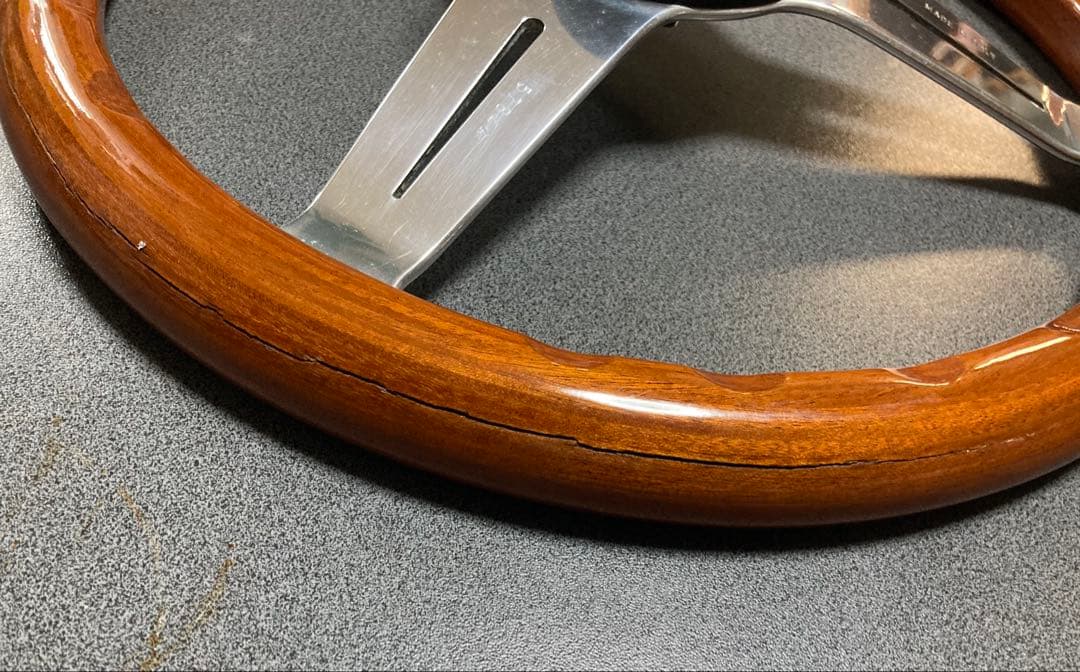 ナルディ　クラッシックウッド　ステアリング　当時物　ボス付き