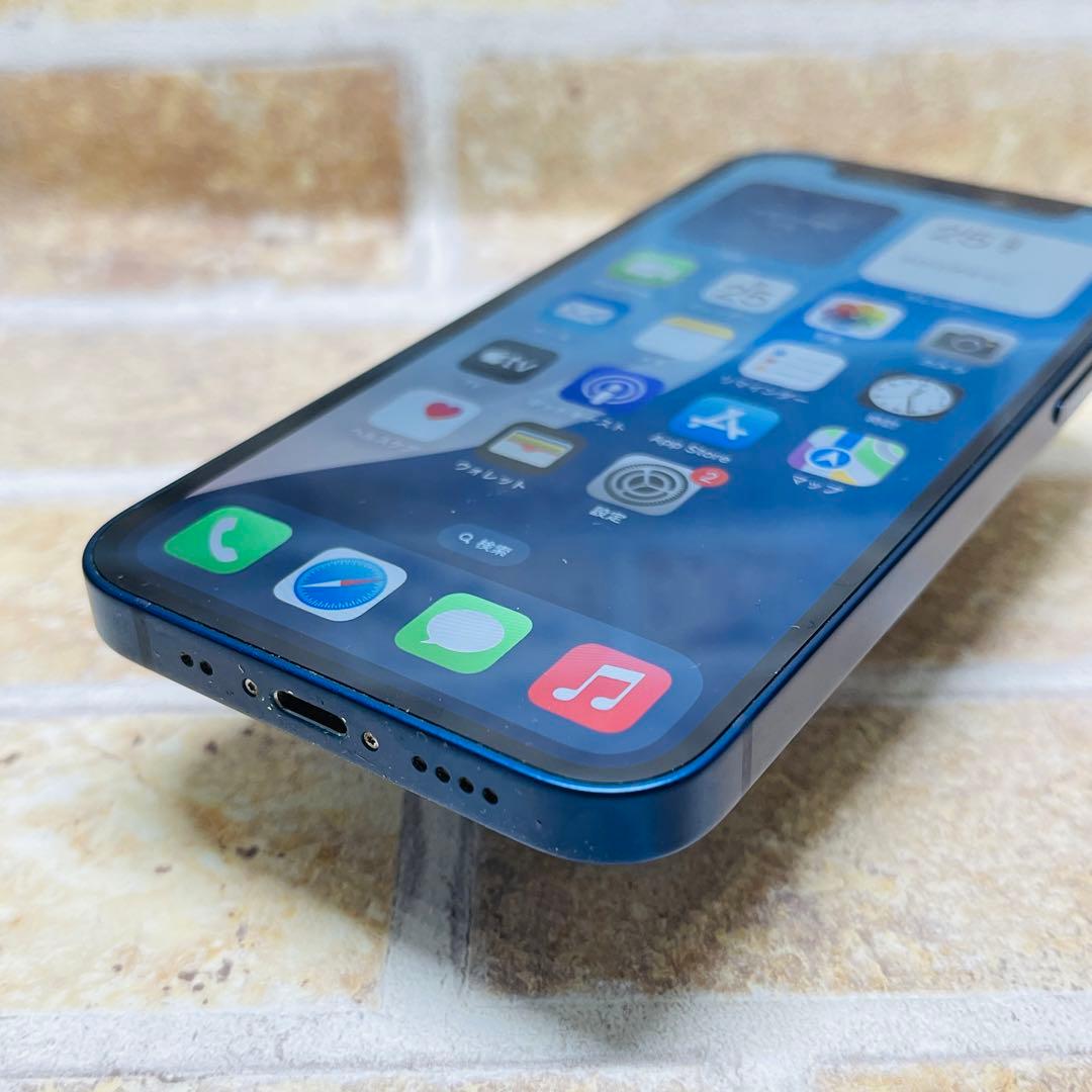 SIMフリー iPhone12mini 64GB ブルー 新品電池
