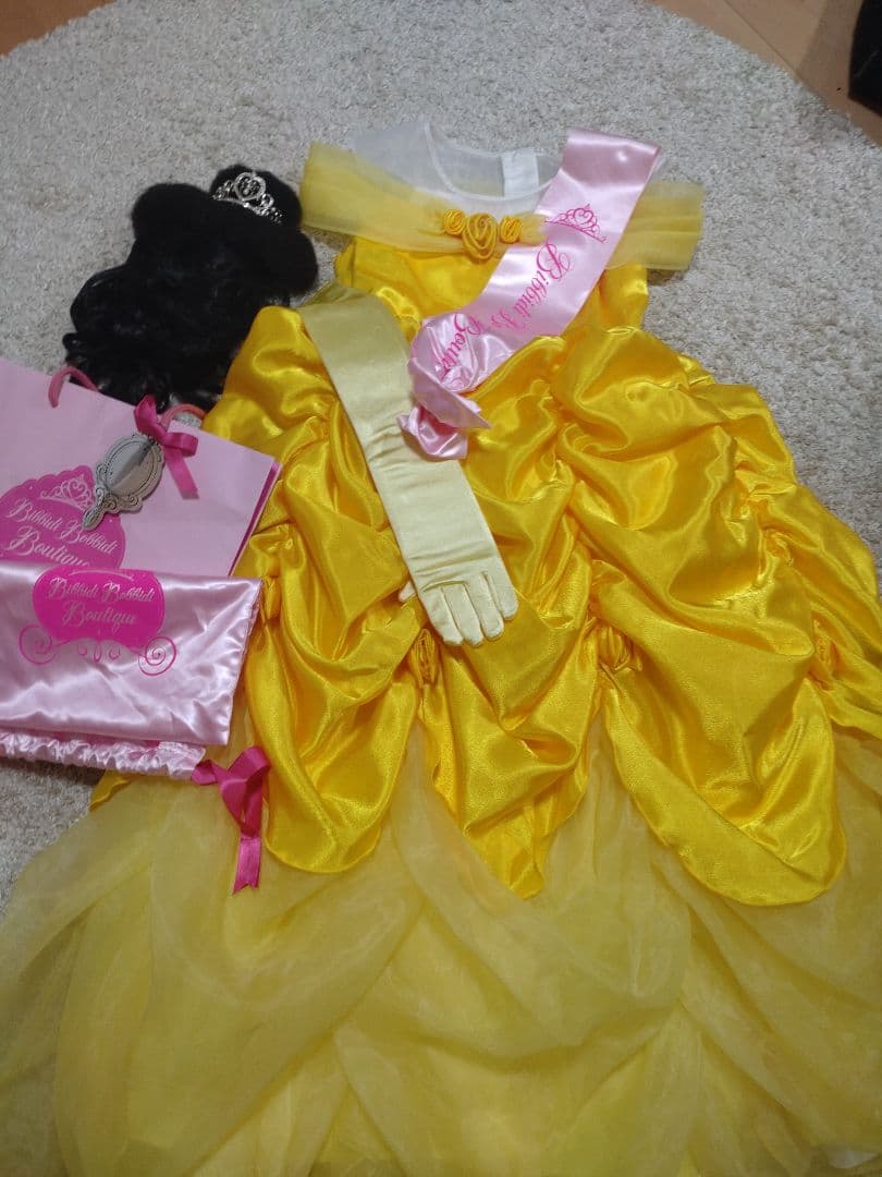 ビビディバビディブティック　美女と野獣　ベルドレスセット　130