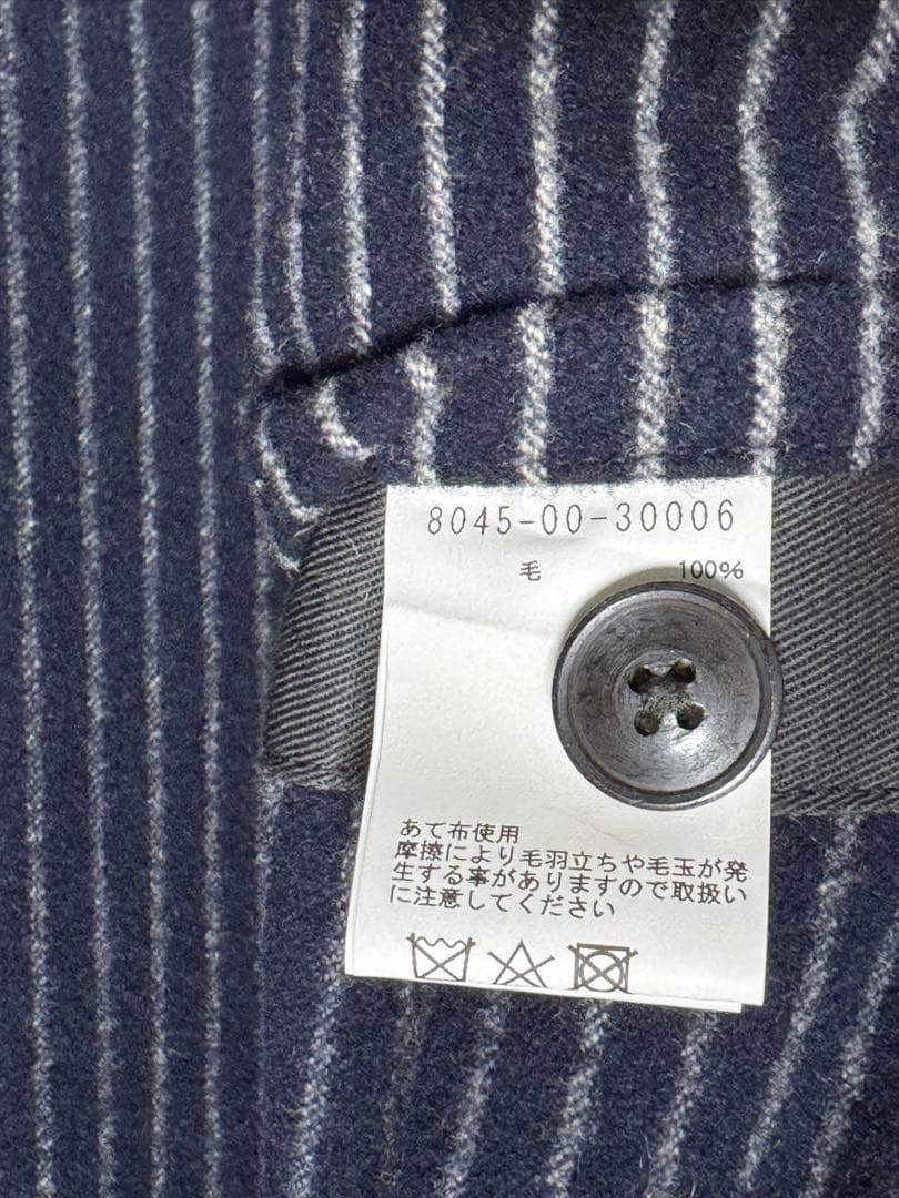 【極美品】Nigel Cabournフレンチワークジャケットウールヒッコリー48