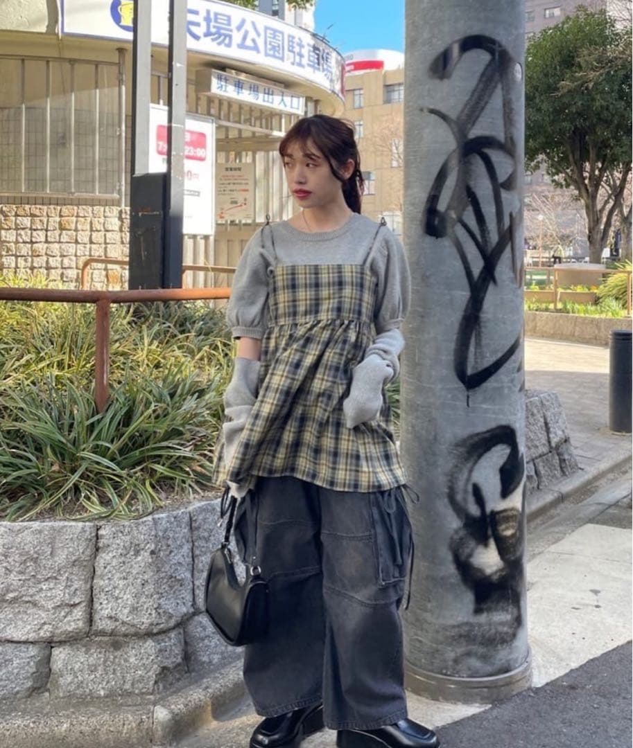 Kastane カーゴデニムパンツ