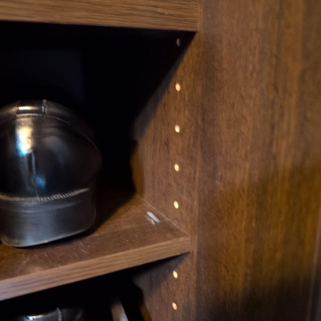 おくもと家具ダークブラウン シューズボックス 美品