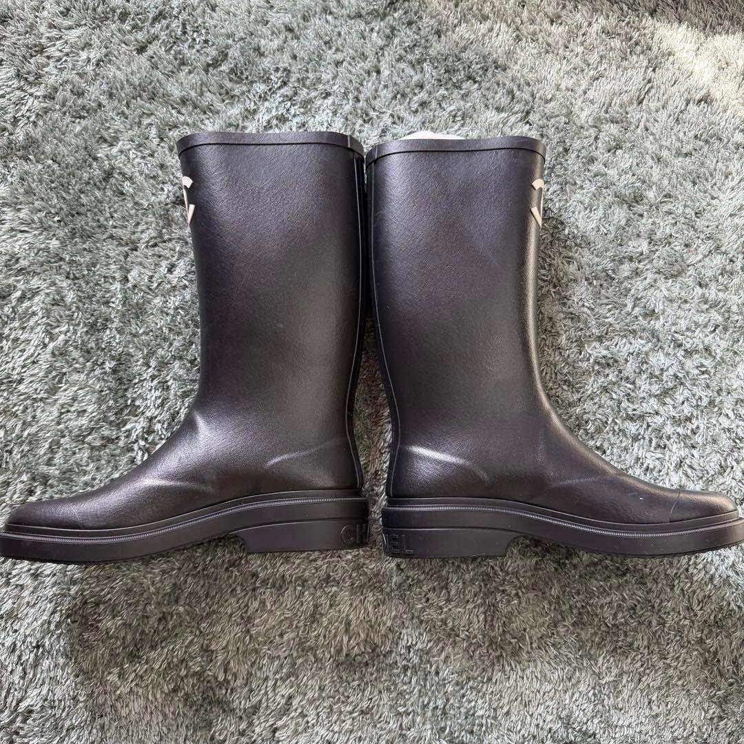 CHANEL シャネル　レインシューズ　新品未使用　37サイズ