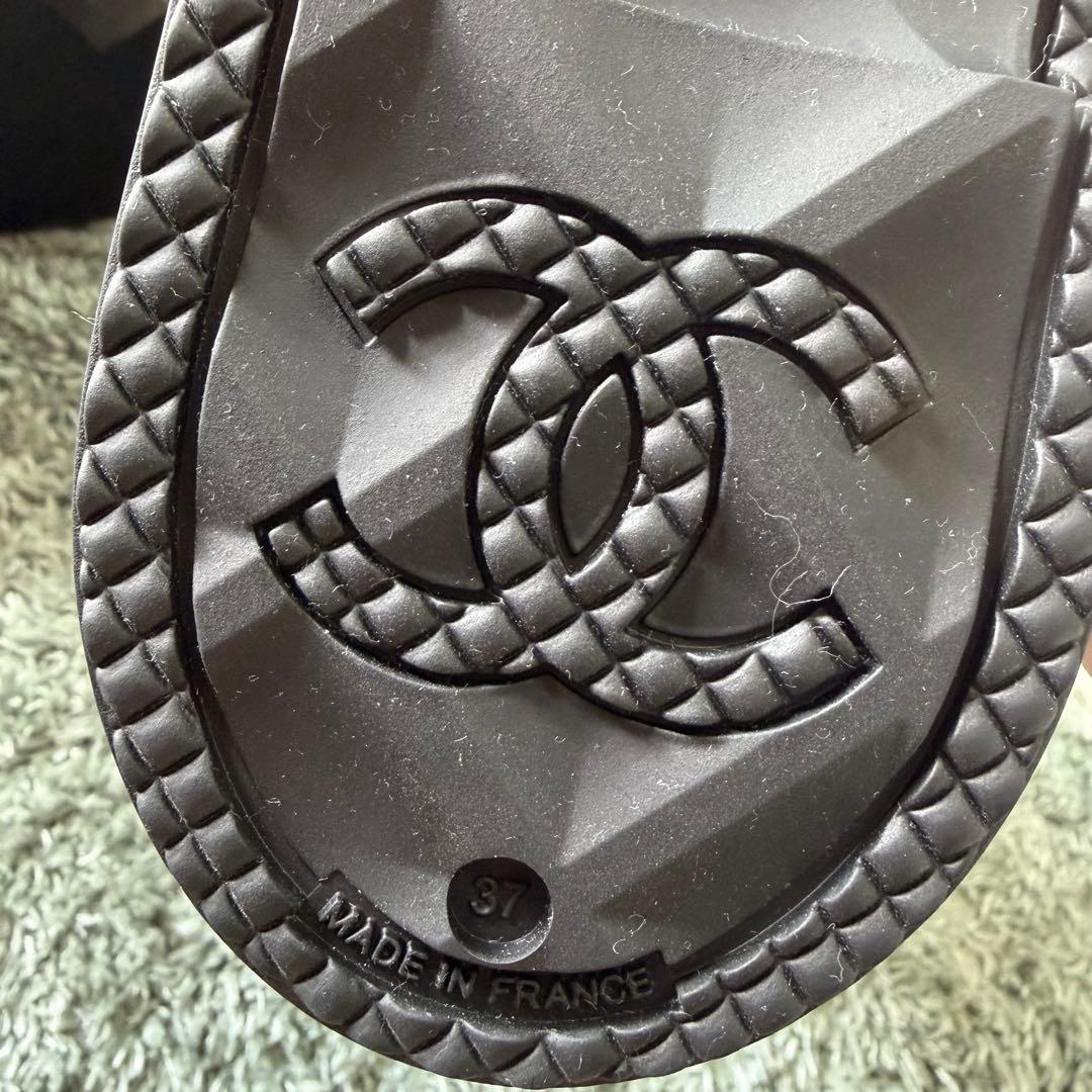 CHANEL シャネル　レインシューズ　新品未使用　37サイズ