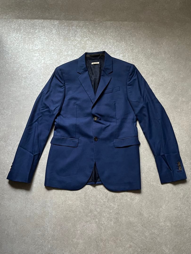 MARNI テーラードジャケット イタリア製 ブルー 48サイズ