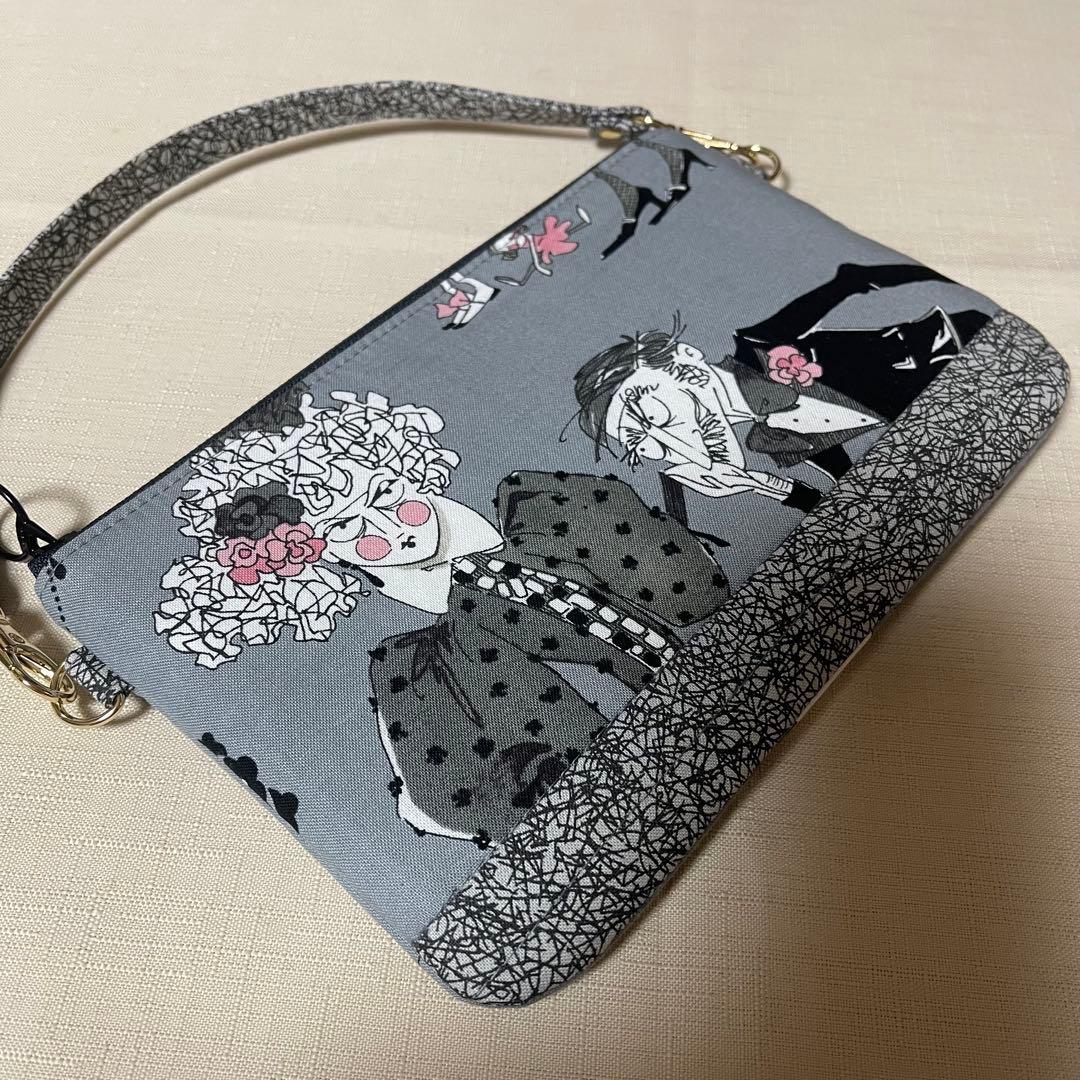 ♡ガストリー家族の再会グレー系で2個♡ハンドメイド　アレキサンダーヘンリー