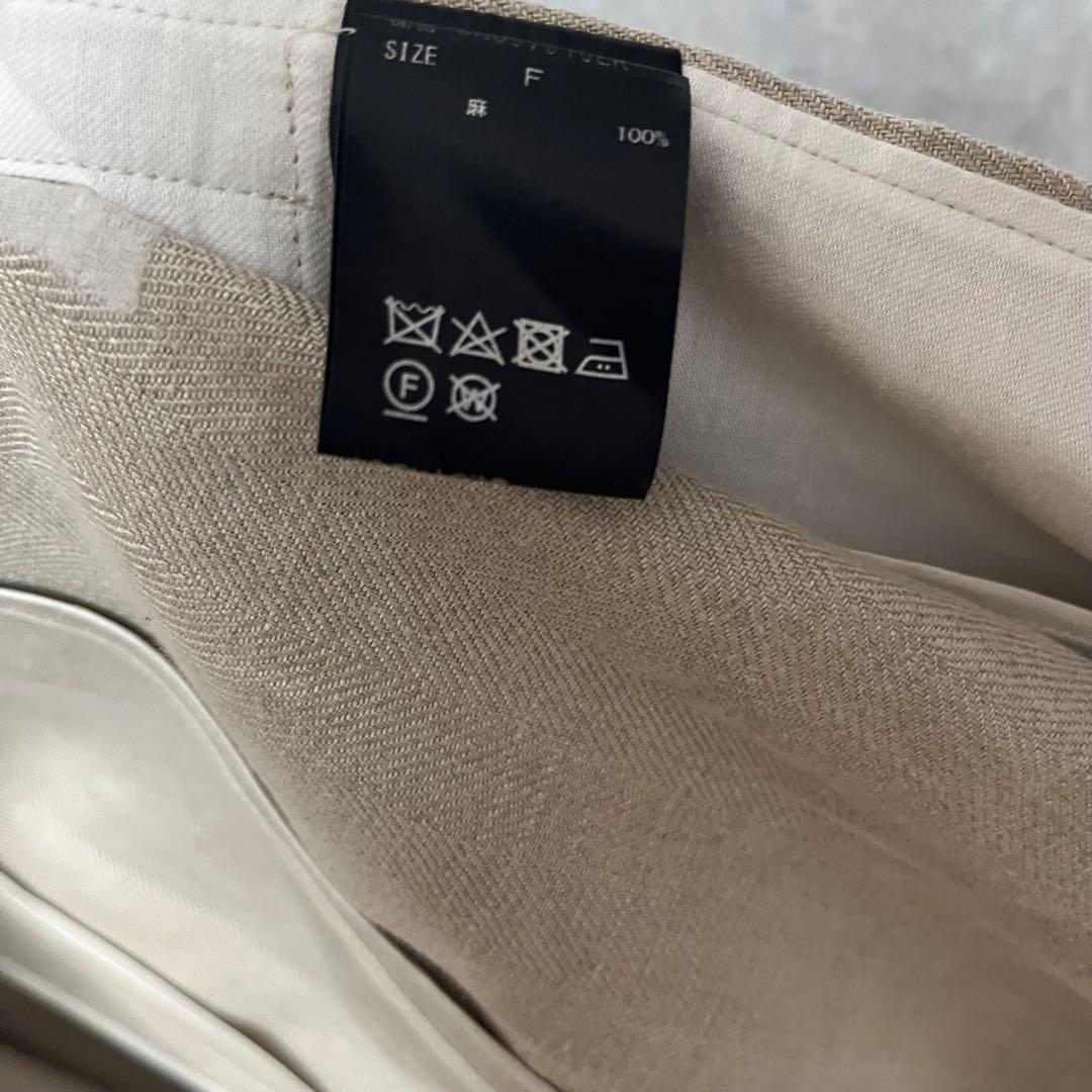 【美品】カオス　リネンヘリンボンジャケット＆パンツ　セットアップ