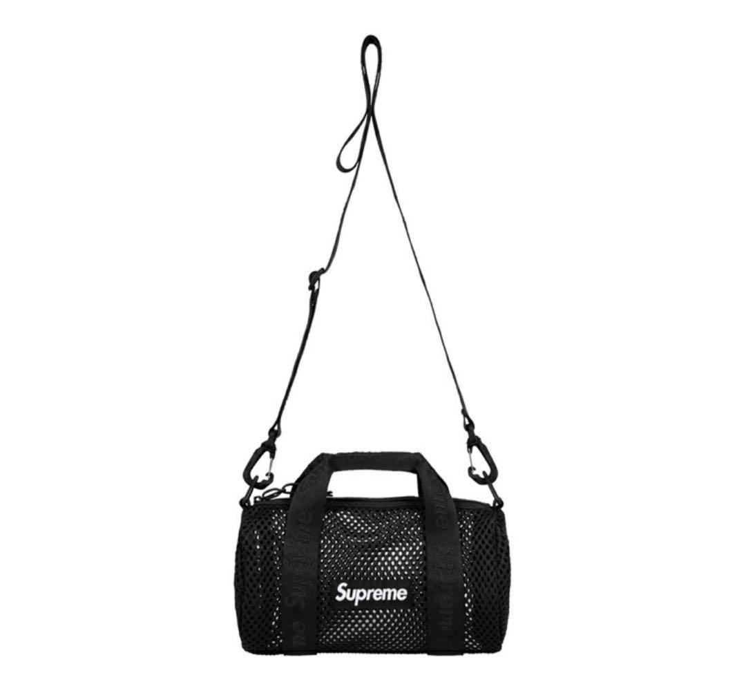 【大人気】Supreme Mesh Mini Duffle Bag Black