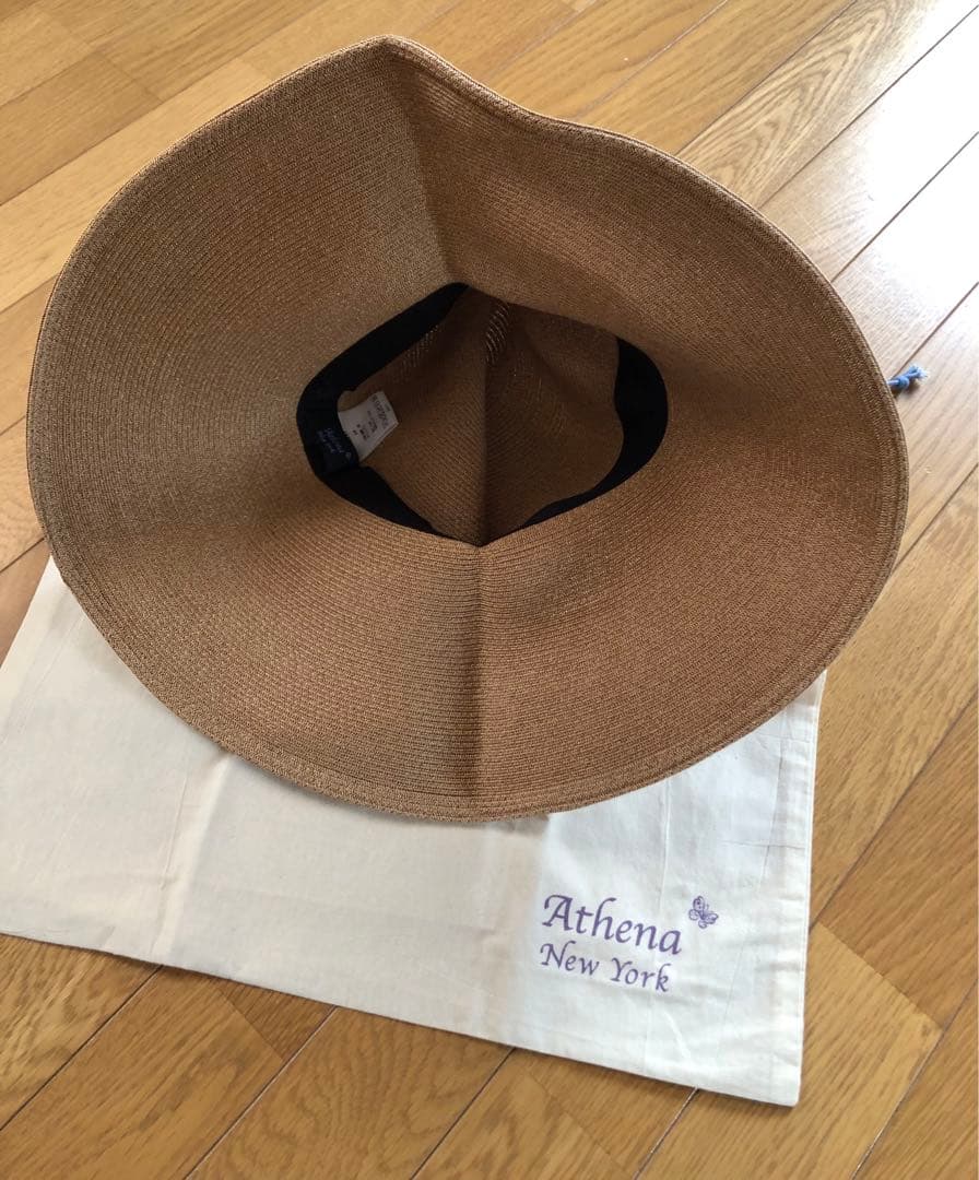 Athena New Yorkの編み込みキャペリンハット　SHIHO✨美品