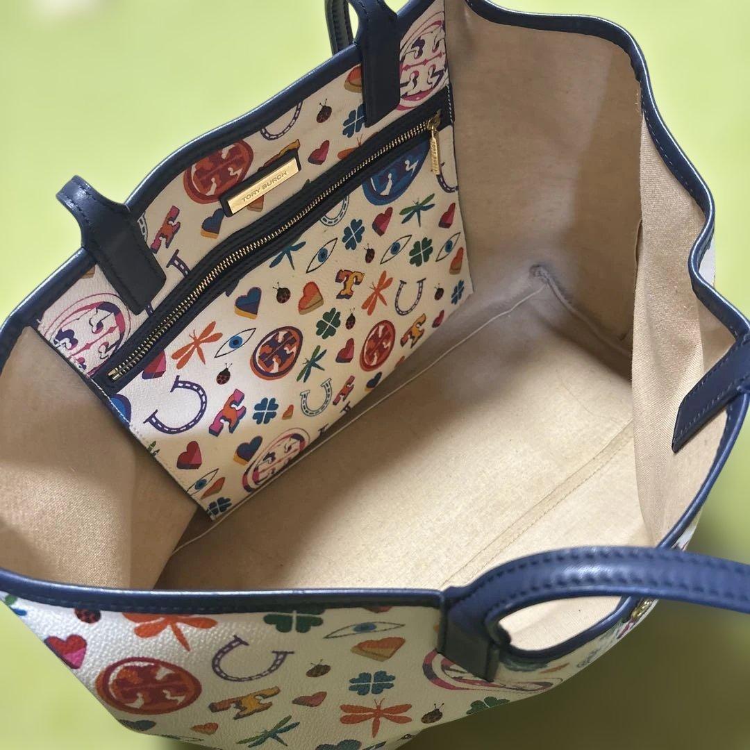 【美品】Tory Burch プリントトートバッグ