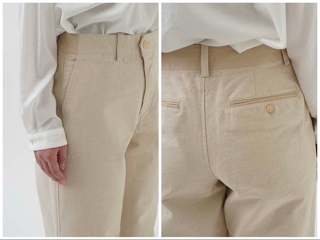 美品 2024SS パラスパレス ラフィバックチノストレートパンツ 2 日本製