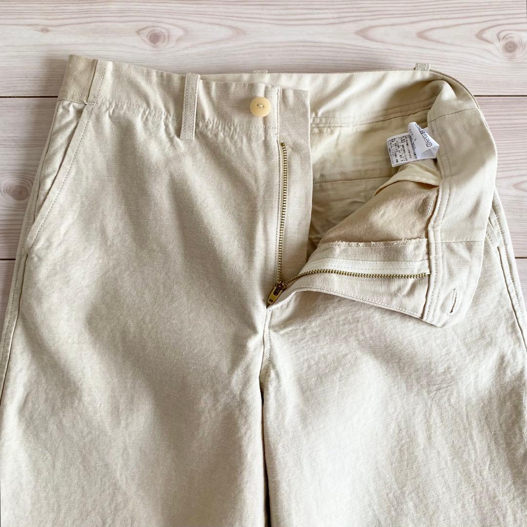 美品 2024SS パラスパレス ラフィバックチノストレートパンツ 2 日本製