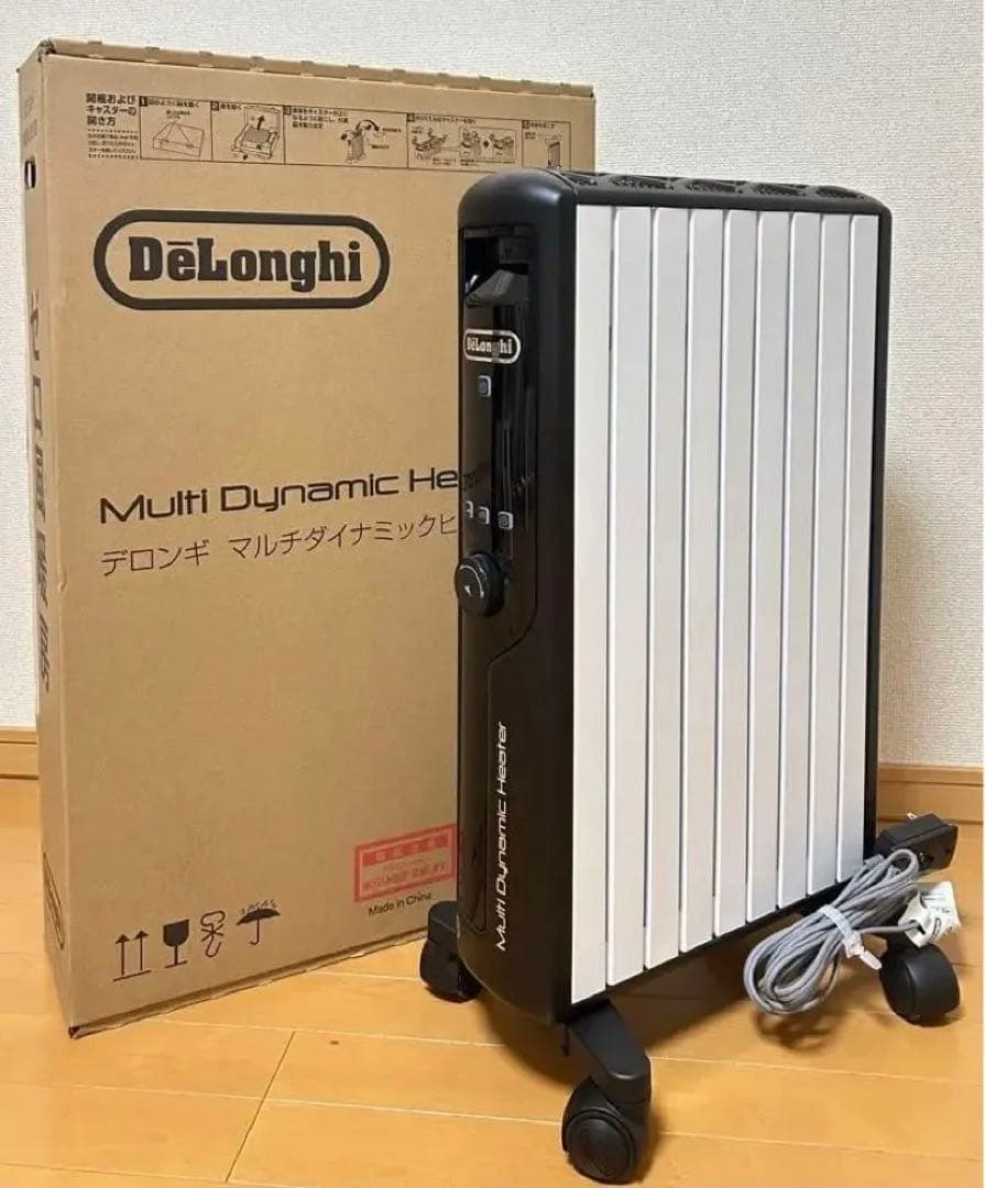 デロンギ　マルチダイナミックヒーター MDHU12-BK 美品　オイルレス