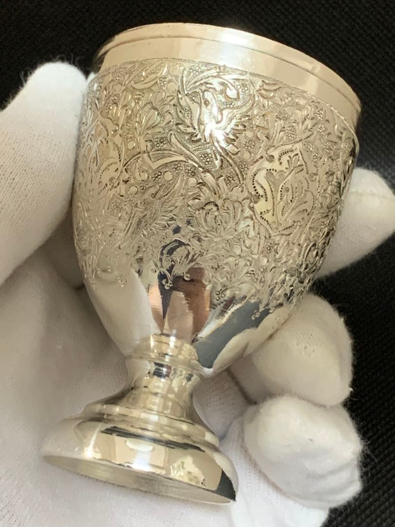 帝政ロシア 銀製 ショットグラス 84刻印 純度87.5% 75.3g