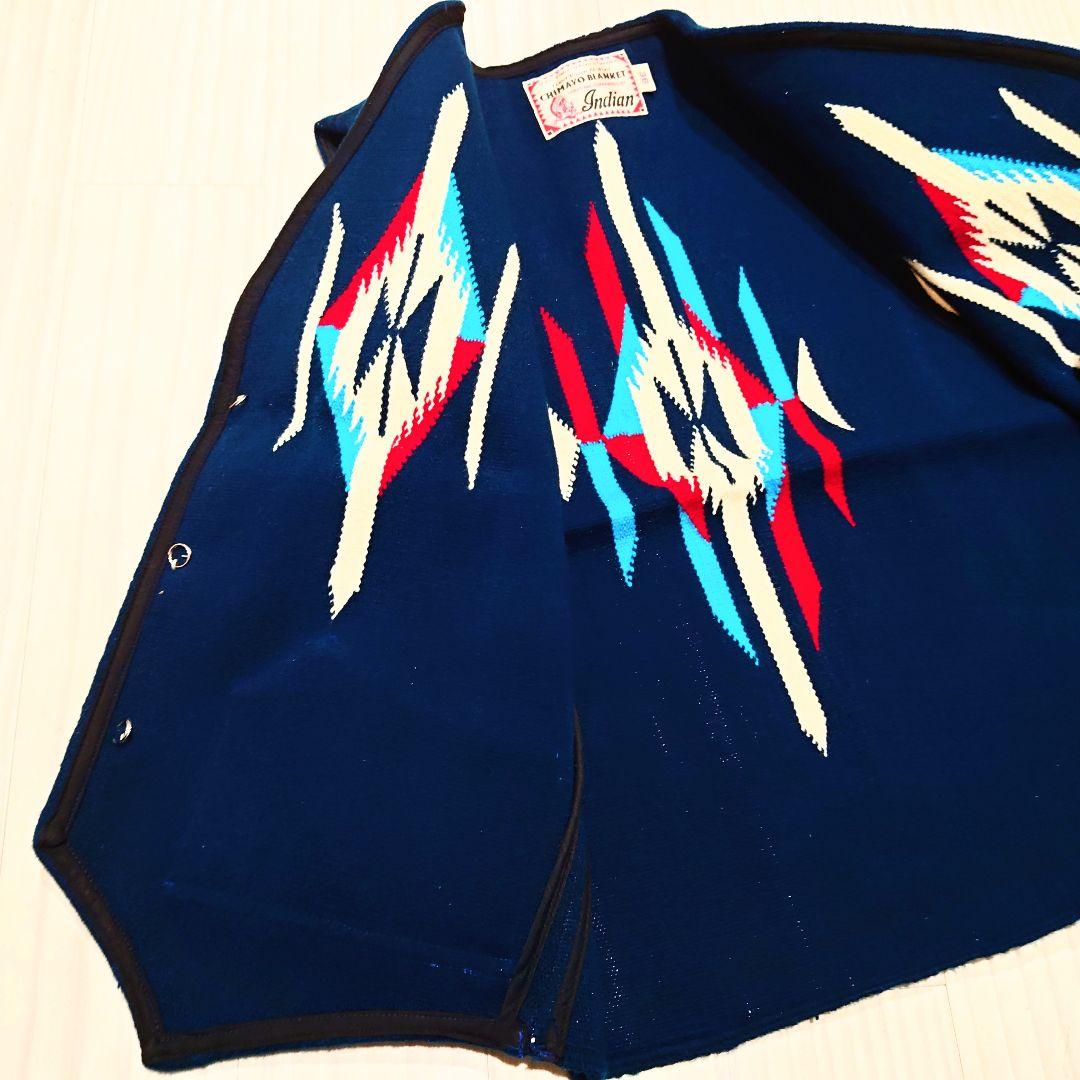 美品 インディアン チマヨベスト 36 チマヨ シュガーケーン ネイティブ 東洋