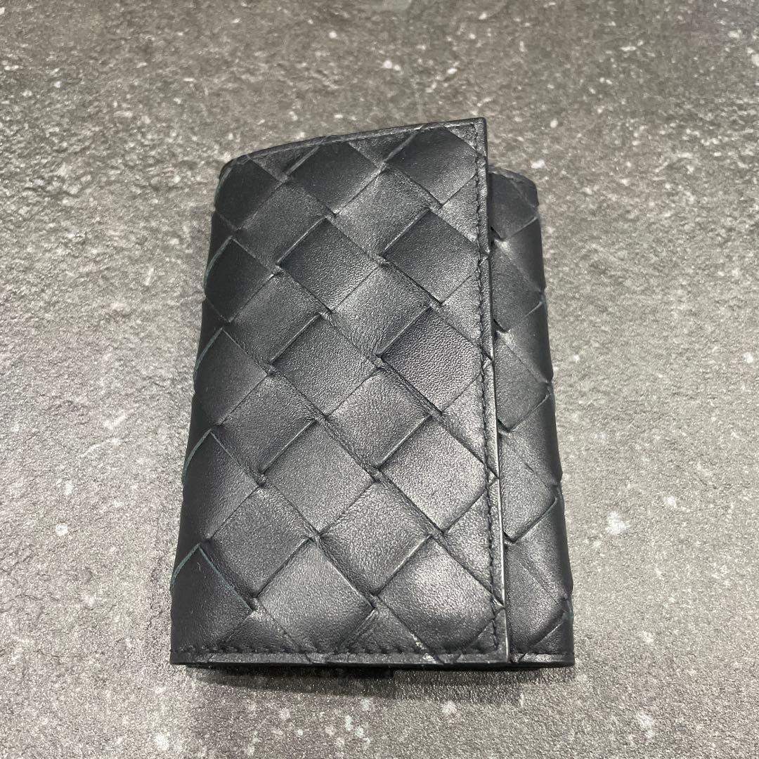 BOTTEGA VENETA キーケース 黒 緑