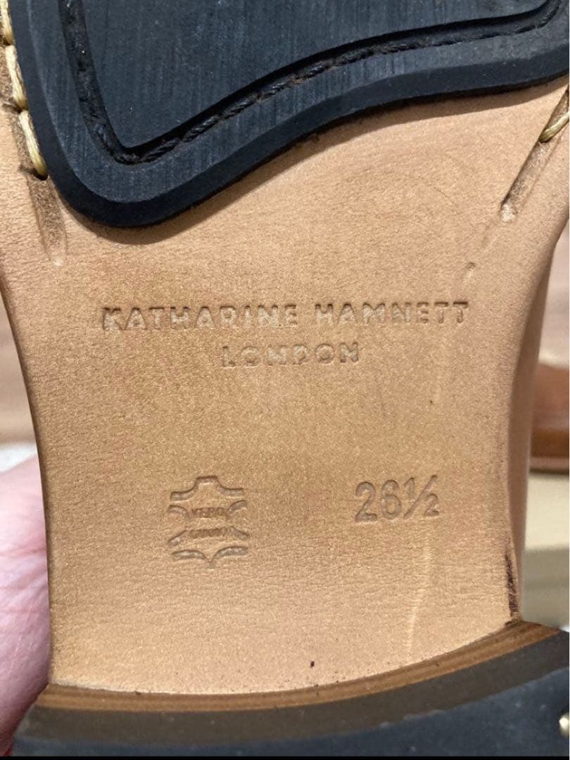 KATHARINE HAMNETT ドレスシューズ 26.5cm ブラウン