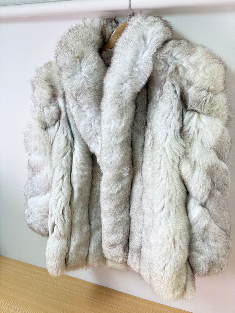 SAGA FOX 高級毛皮 ブルーフォックス サイズ11 B112E35