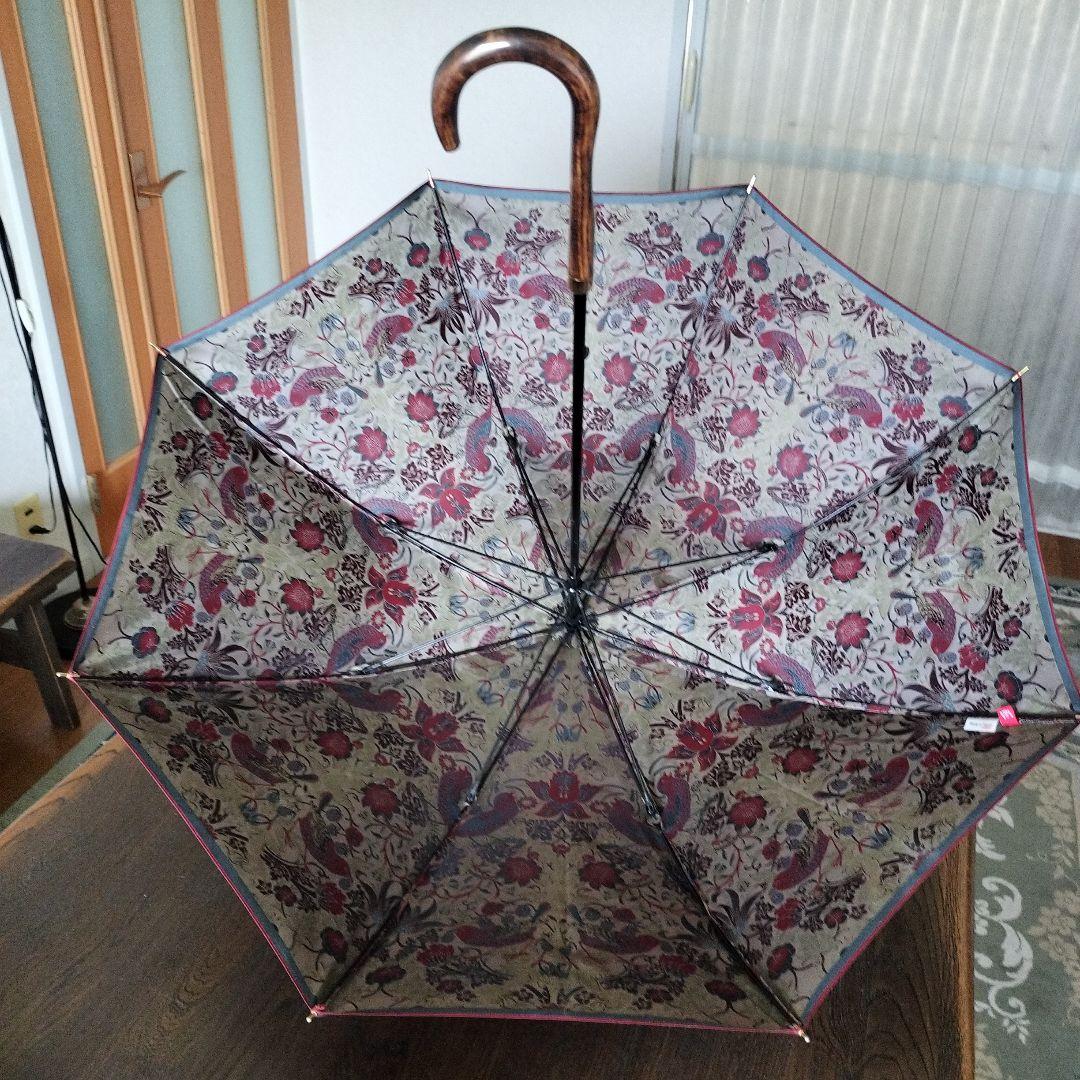 お値下げ✨未使用品ウィリアムモリス晴雨兼用長傘✨いちご泥棒ジャガード織日本製